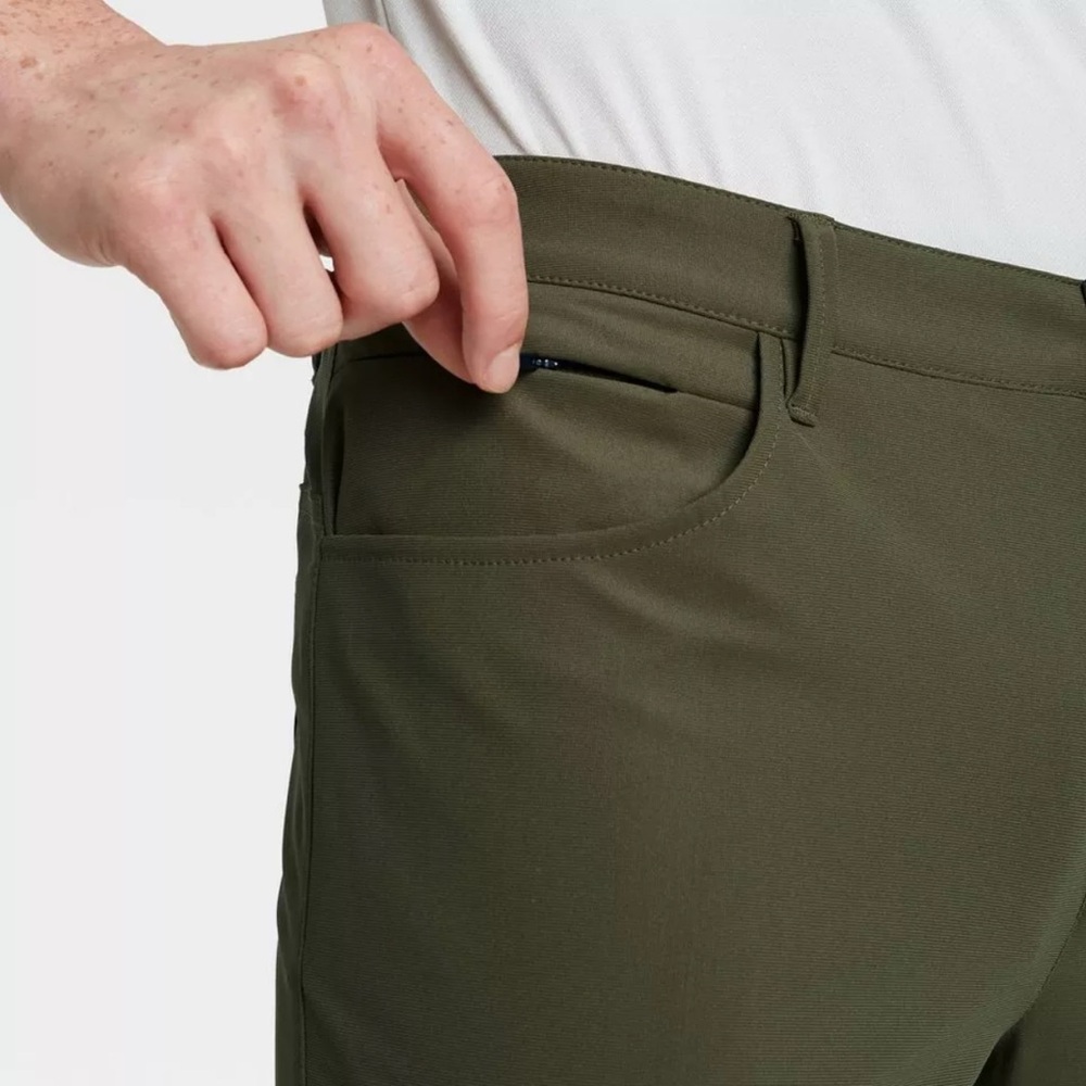 NWT Golf Pant Slim Olive Green 40 x 32 All In Motion - Picture 8 of 12